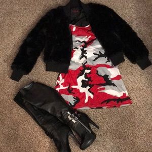 Red Camo Dress